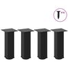 vidaXL Noge za klub stolić 4 kom Crne 42-44 cm Čelične