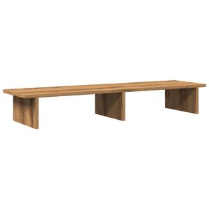 vidaXL Stalak za monitor boja hrasta 100x27x15 cm konstruirano drvo