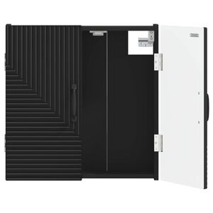 vidaXL Kabinet za mete HAARLEM Crna 52,5 x 10,5 x 53,5 cm