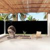 vidaXL Uvlačiva bočna tenda crna 200 x 1000 cm