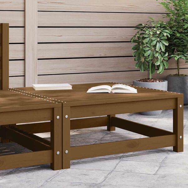 vidaXL Vrtni tabure 70x70x30 cm smeđa boja meda od masivne borovine