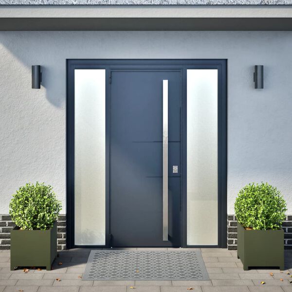 vidaXL Vrtne sadilice 2 kom maslinastozelene 40x40x40 cm čelične