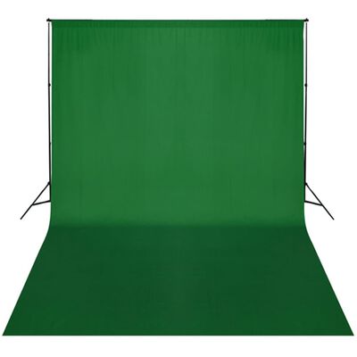 vidaXL Pozadinski sustav s potporom 300 x 300 cm zeleni