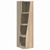 vidaXL Kutni ormarić 27,5x27x102cm Konstruirano drvo Sonoma hrast