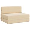 vidaXL Sofa na razvlačenje Krem 100 x 80 x 60 cm Tkanina