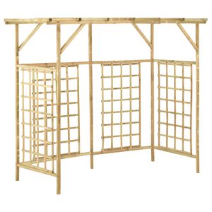vidaXL Vrtna pergola od impregnirane borovine za tri kante