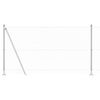 vidaXL Stup za ogradu Srebrno 100 x 1,2 m (mreža 36 mm) Čelik