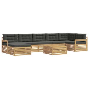 vidaXL Set vanjskih sofa 8 kom. Bijela i antracit