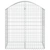 vidaXL Gabionska košara s lukom 100x50x100/120 cm pocinčano željezo