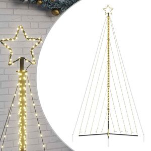 vidaXL LED božićno drvce 570 LED toplo bijelo 399 cm
