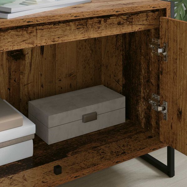 vidaXL TV ormar Staro drvo 140 x 36 x 49.5 cm Konstruirano drvo