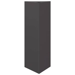 vidaXL Vrtna sadilica crna trokutasta 30 x 26 x 75 cm čelična