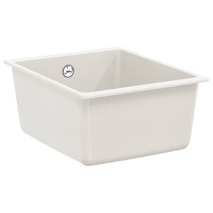 vidaXL Umivaonik 80% kvarc i 20% smola 370 x 460 mm Bijelo