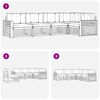 vidaXL Set vanjskih sofa s jastukom 5 pcs Prirodna i bež
