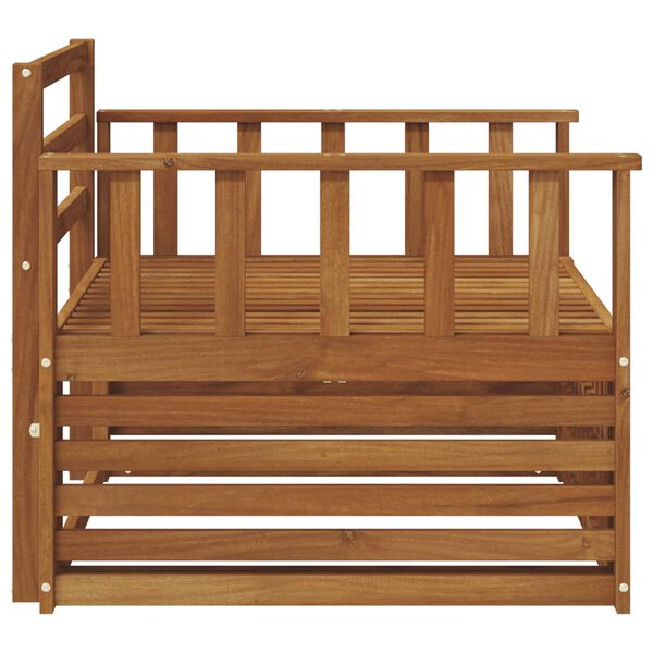 vidaXL 2 Komad Sofa s naslonima Čvrsto drvo akacije Prirodna