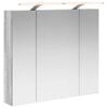 vidaXL Kupaonski ormar s ogledalom Siva Sonoma 80 x 14.5 x 70 cm