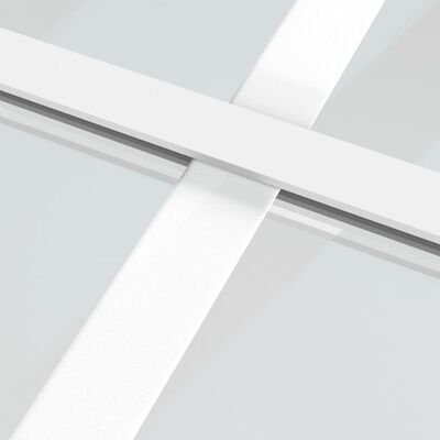 vidaXL Unutarnja vrata 76 x 201,5 cm Bijela od ESG stakla i aluminija