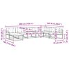 vidaXL Set vanjskih sofa s jastukom 8 pcs Prirodna i krem