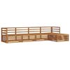 vidaXL Set vanjskih sofa 5 pcs Prirodna Čvrsto drvo akacije