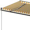vidaXL Samostojeća automatska tenda 300 x 250 cm žuto-bijela