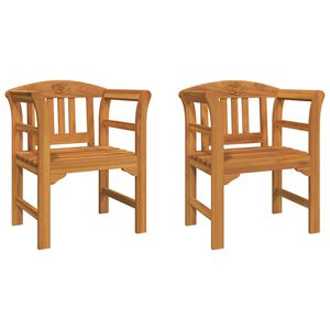 vidaXL Klupa s ružama Prirodna 68,5 x 46 x 82,5 cm Čvrsto drvo akacije