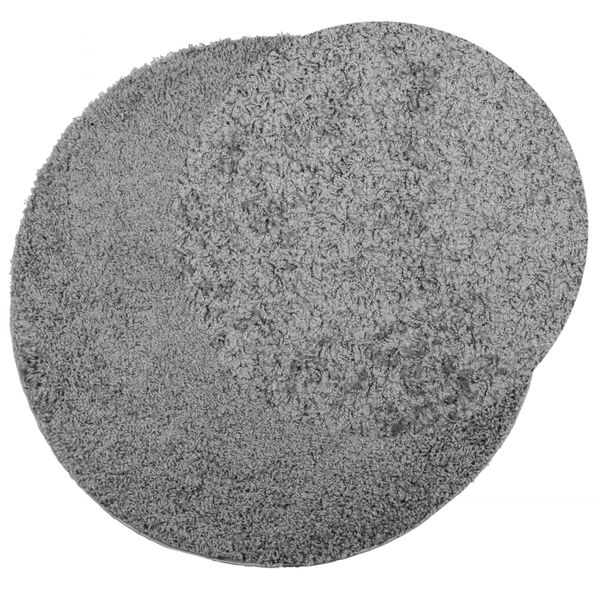 vidaXL Čupavi tepih PAMPLONA s visokim vlaknima moderni zeleni &Oslash; 80 cm