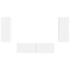 vidaXL Set TV komoda Zidne 2 pcs Bijelo Konstruirano drvo