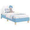 vidaXL Krevet za djecu s uzglavljem Plava 80 x 160 cm PU