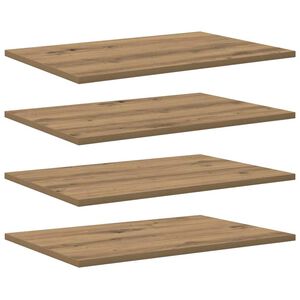 vidaXL Police za knjige 3 razina 4 kom. 60 x 40 x 1,5 cm Smeđa