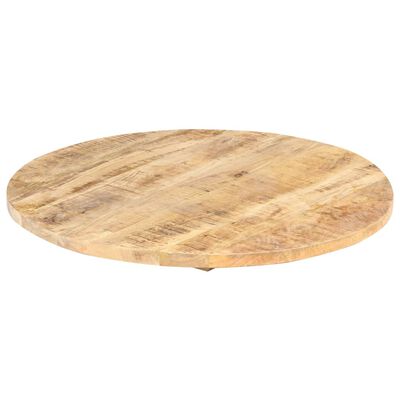 vidaXL Stolna ploča od masivnog drva manga okrugla 25 - 27 mm 70 cm