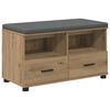 vidaXL Klupa za hodnik Zanatski Hrast 80 x 38 x 46 cm