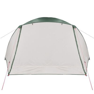 vidaXL Šator za kampiranje s trijemom za 4 osobe zeleni vodootporni