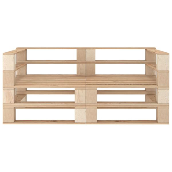 vidaXL Vrtni dvosjed od paleta drveni