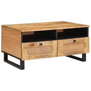 vidaXL Kava Stol Umjetnički hrast 80 x 54 x 40 cm Čvrsto drvo manga