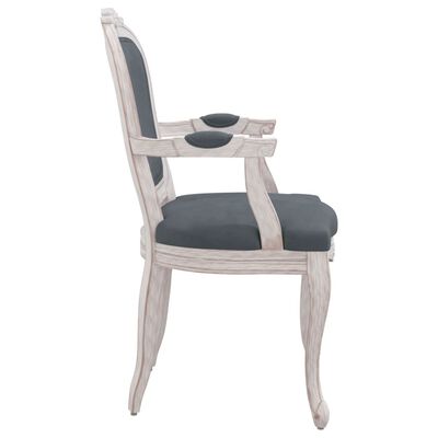 vidaXL Blagovaonske stolice 2 kom tamnosive 62x59,5x100,5 cm baršun