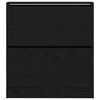 vidaXL Ormar za cipele Crni hrast 80 x 21 x 87,5 cm Konstruirano drvo