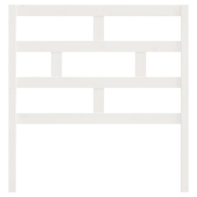 vidaXL Uzglavlje za krevet bijelo 96 x 4 x 100 cm od masivne borovine