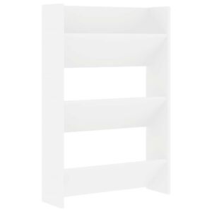 vidaXL Zidni ormarić za cipele bijeli 60x18x90 cm konstruirano drvo