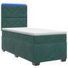 vidaXL Boxspring krevet s madracem Tamnozelena 90 x 200 cm Bar&scaron;un