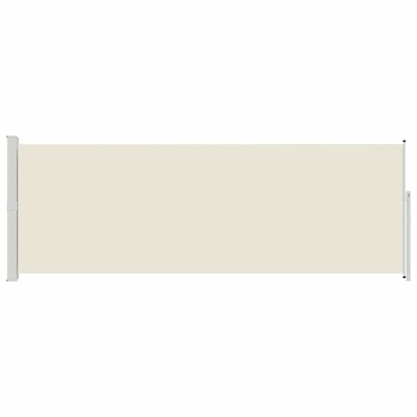 vidaXL Uvlačiva bočna tenda 160 x 500 cm krem
