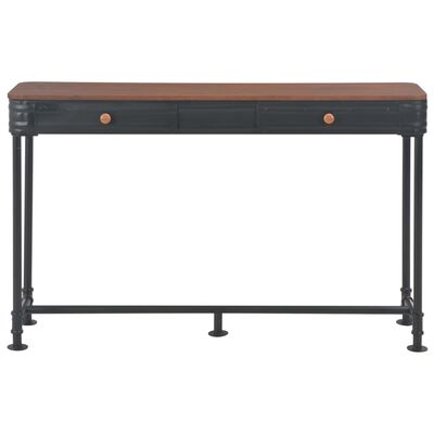 vidaXL Konzolni stol s 2 ladice 120 x 30 x 75 cm masivna jelovina