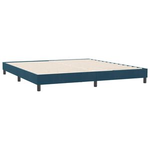 vidaXL Okvir kreveta bez madraca tamnoplavi 180x210 cm bar&scaron;un