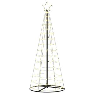 vidaXL LED božićno drvce Topla bijela 250 cm Željezo