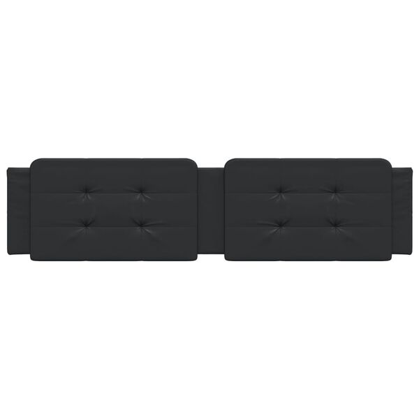 vidaXL Jastuk za uzglavlje Zadar crni 193 cm od umjetne kože