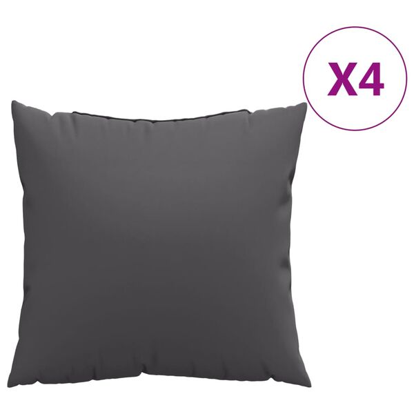 vidaXL Jastuci za sofu 4 kom antracit 60 x 60 cm od tkanine