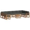 vidaXL Set vanjskih sofa 11 kom. Prirodna i antracit