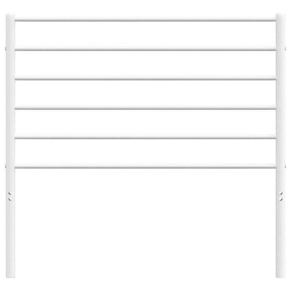 vidaXL Metalno uzglavlje bijelo 80 cm