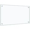 vidaXL Kuhinjska za&scaron;tita od prskanja prozirna 70x40 cm kaljeno staklo