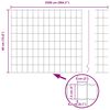 vidaXL Ograda s postovima Zelena 0,4 x 25 m Čelik i PVC
