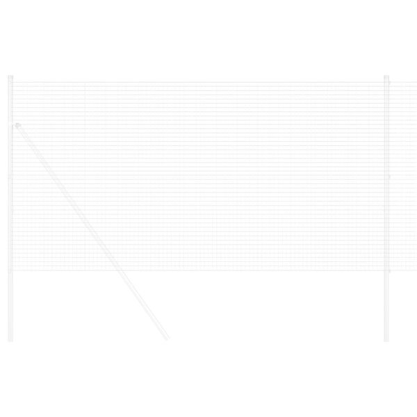 vidaXL Zavarena žičana ograda Srebrno 1.4 x 10 m